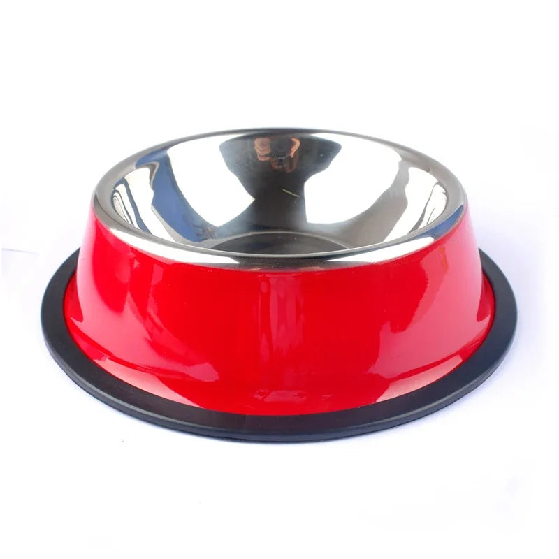 Non-Slip Pet Stainless Steel Bowl