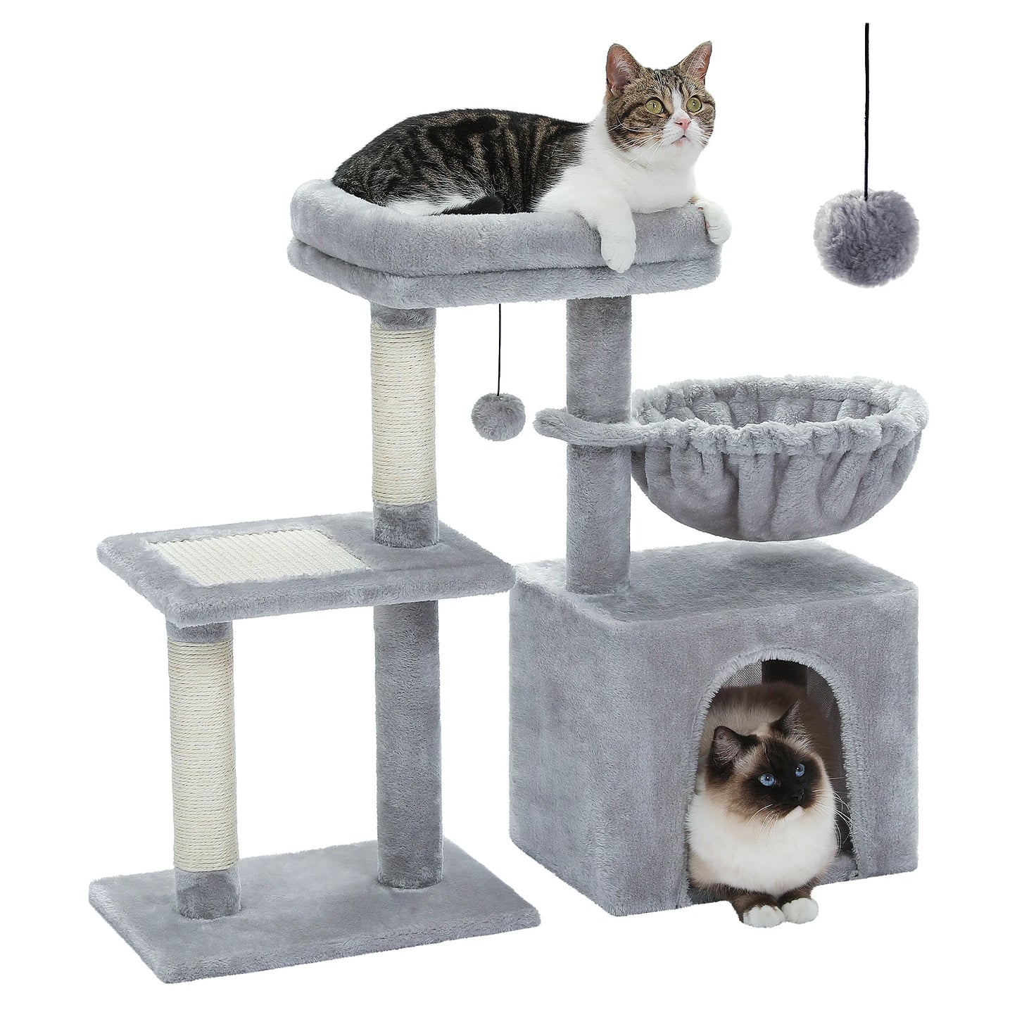Cat Tower with Large Hammock