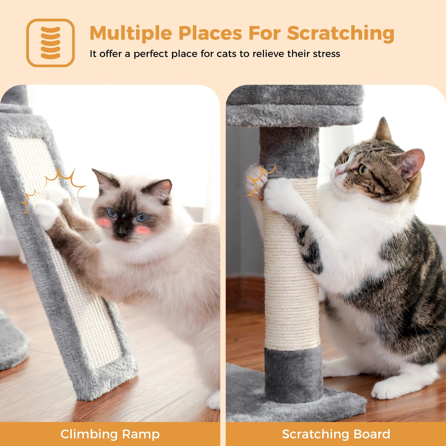 Cat House with Scratching Post