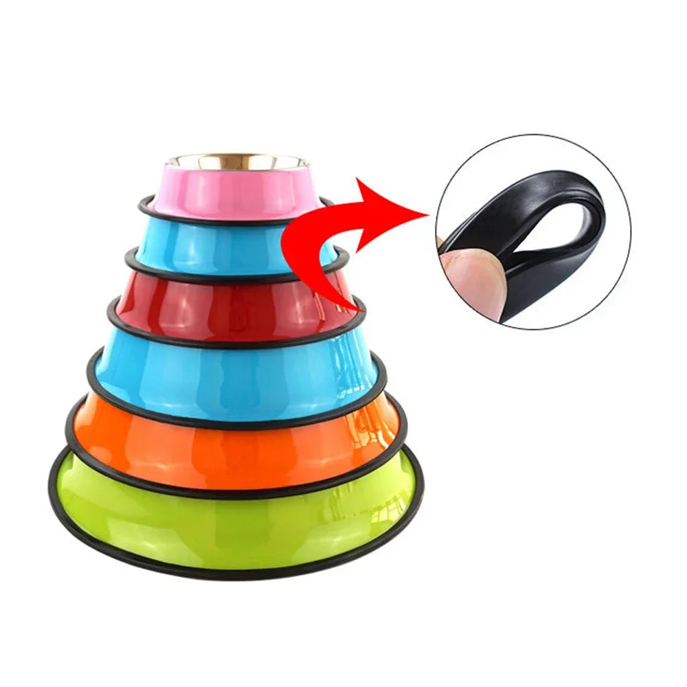 Non-Slip Pet Stainless Steel Bowl