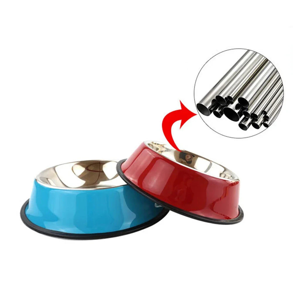 Non-Slip Pet Stainless Steel Bowl