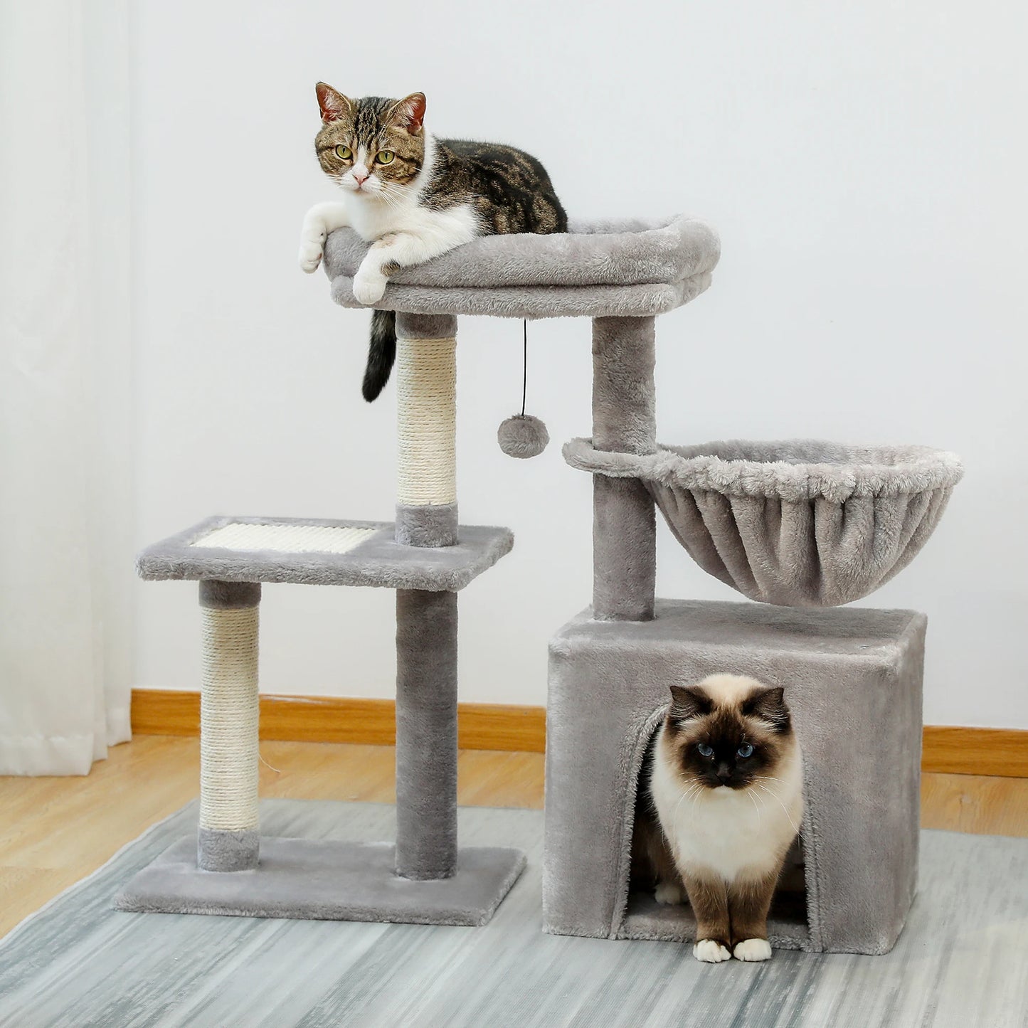 Cat Tower with Large Hammock