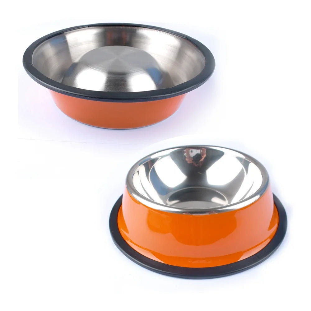 Non-Slip Pet Stainless Steel Bowl